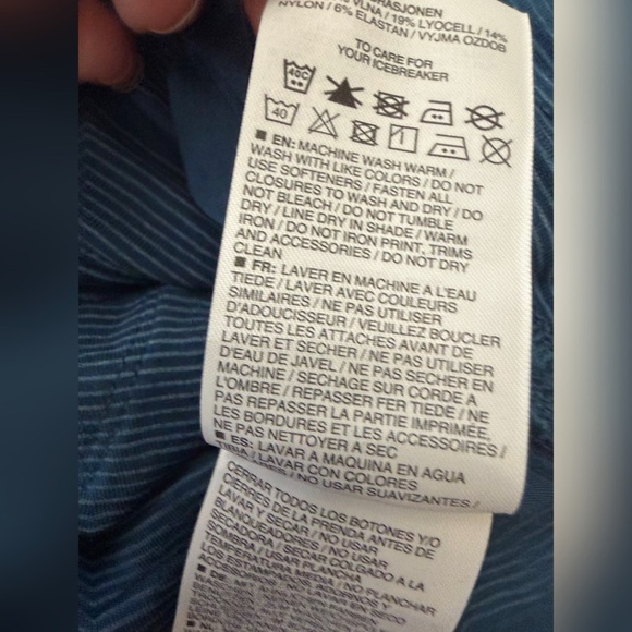 Icebreaker Merino Wool Yanni Skirt Combed Lines - M - Picture 8 of 11